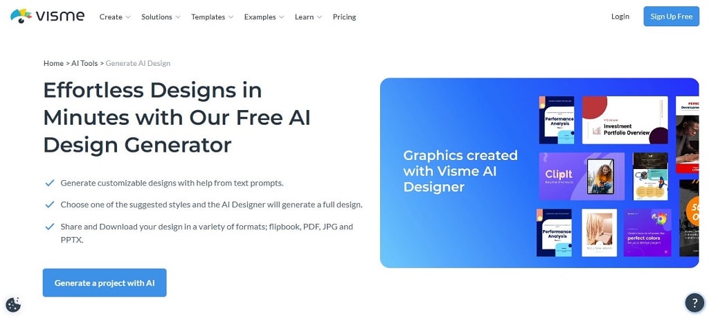 visme ai design generator