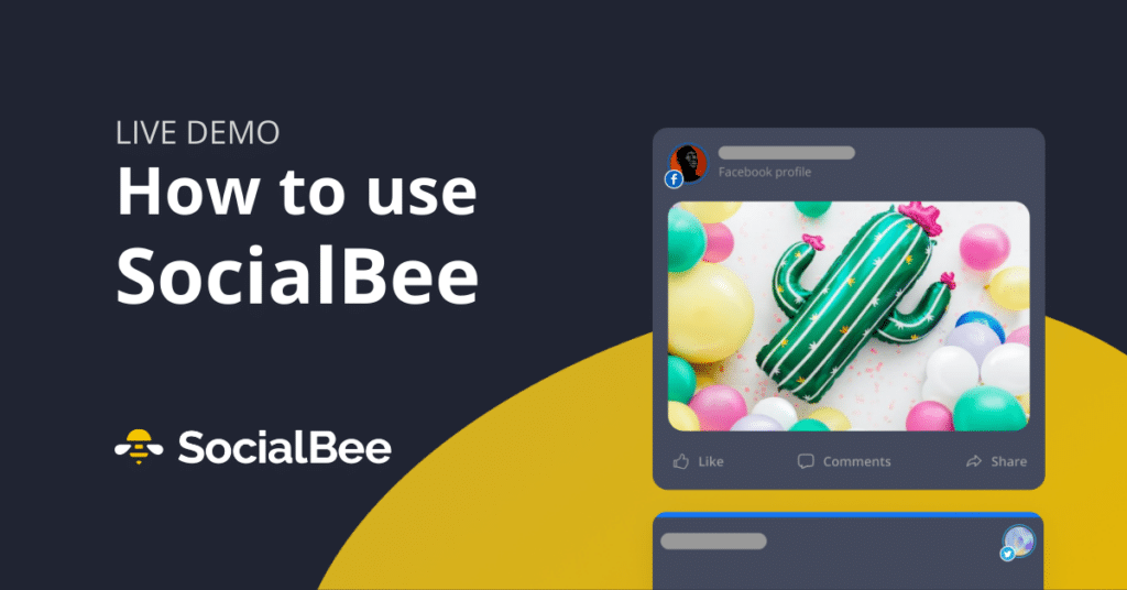 SocialBee demo webinar cover