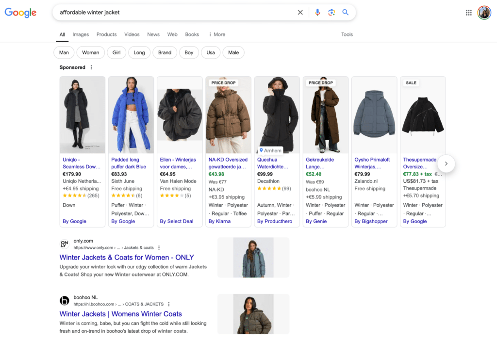 affordable winter jacket