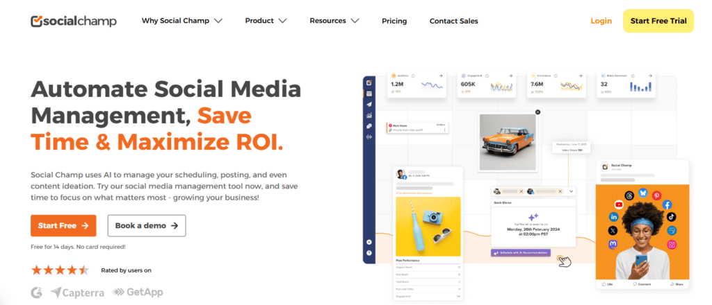 Social Champ homepage