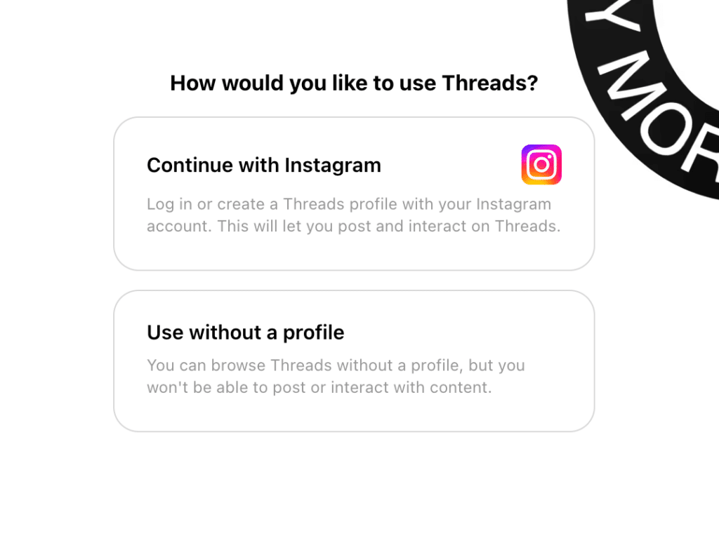 log in threads