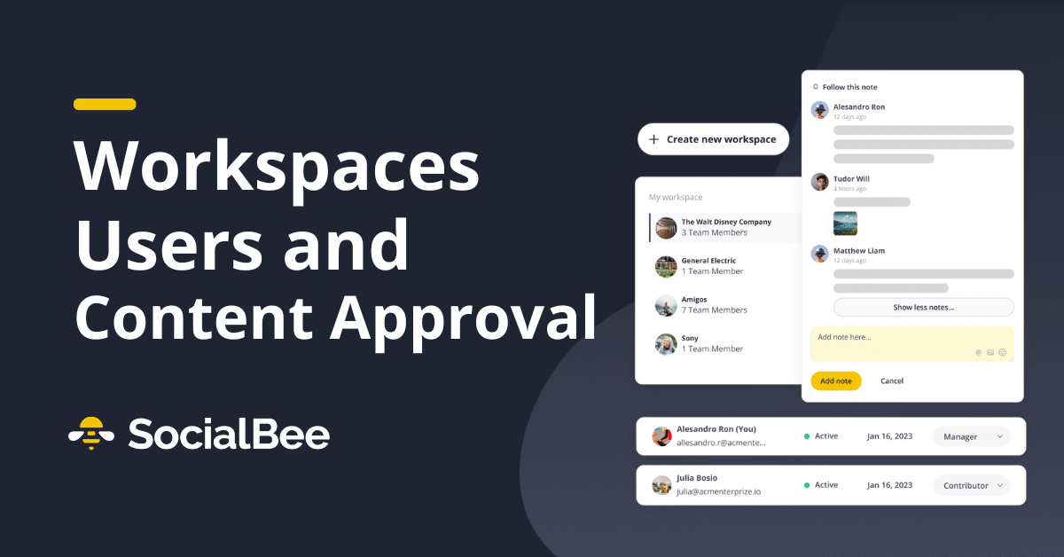 Workspaces, Users, and Content Approval