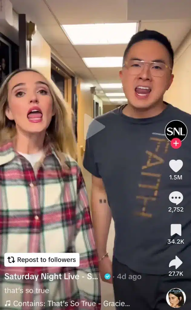 Gracie Abrams TikTok lipsync trend