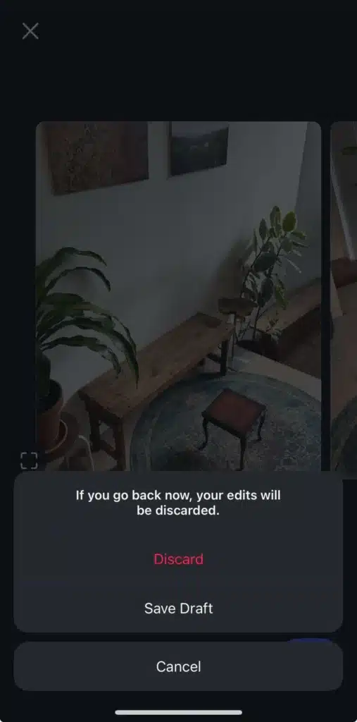 Instagram guardar borradores