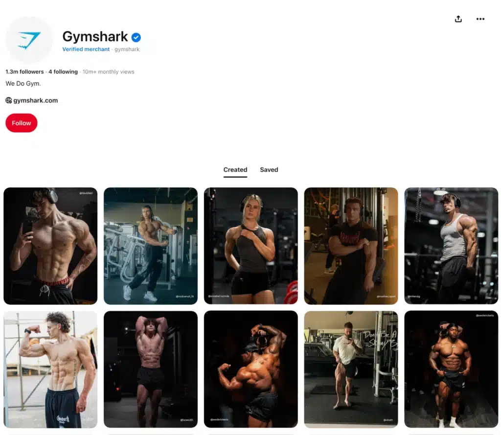 pinterest gymshark