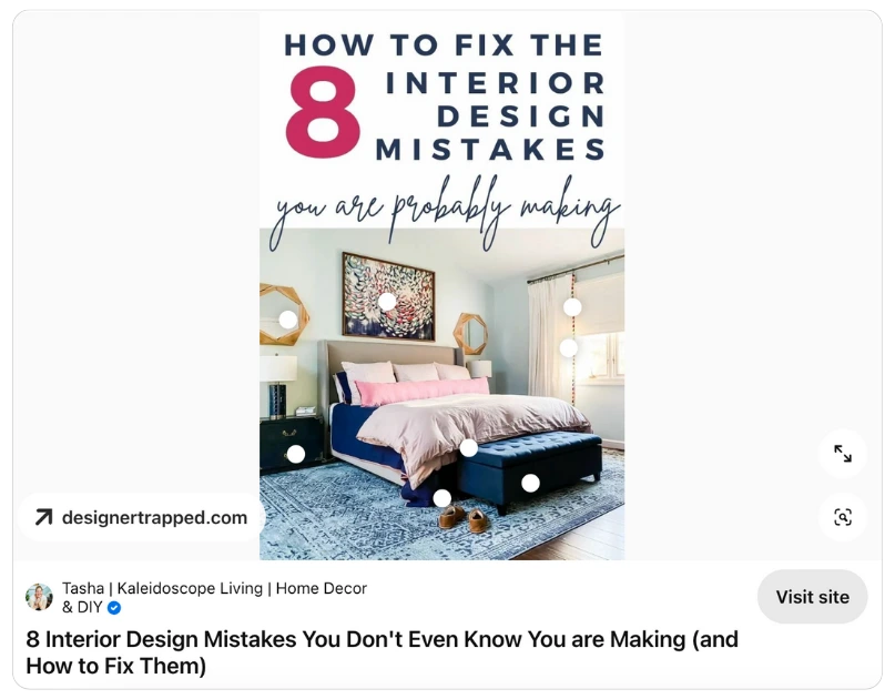 Pinterest post title example