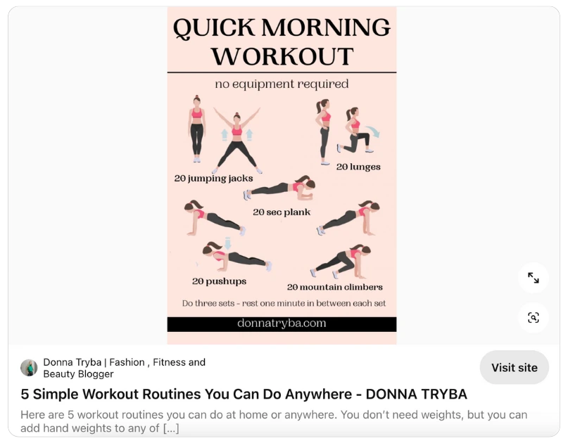 Pinterest title example