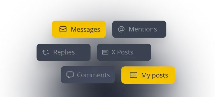 social media comments, mentions and messages in SocialBee's social media engagement tool