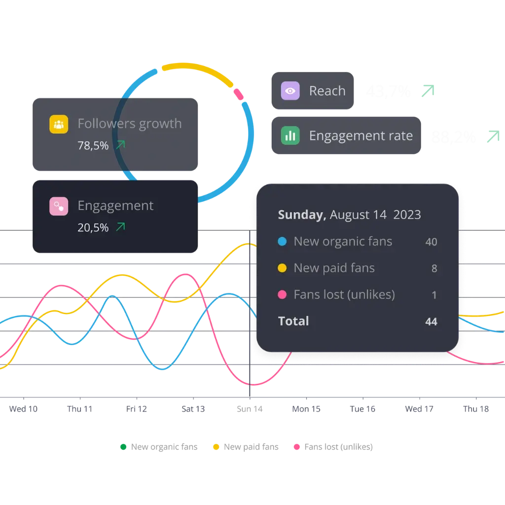 SocialBee content performance analytics and insights