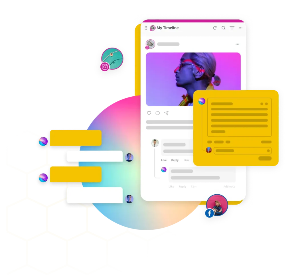 SocialBee's social media engagement tool