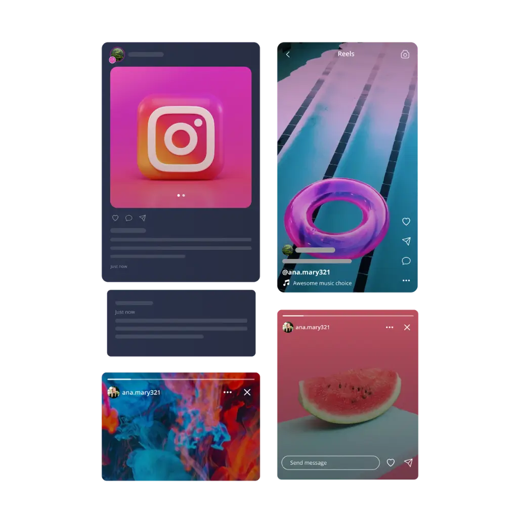 types of Instagram content